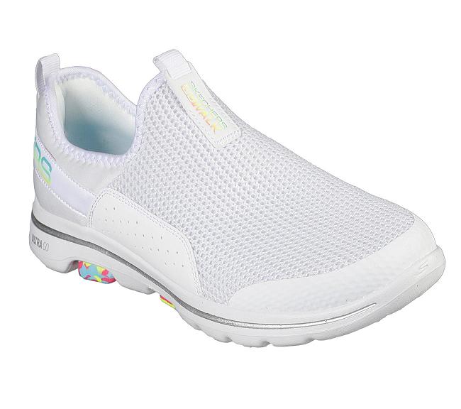 Zapatillas Para Caminar Skechers Mujer - GOwalk 5 Blanco UFYCQ7904